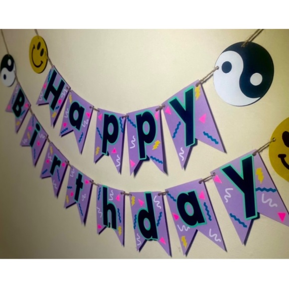 Party Supplies 9s Nostalgia Y2k Theme Birthday Party Decorations Bundle With Personalization